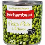 Petits Pois Très Fins Cuit à l'Etuvée 1/2 Rochambeau 400g