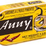 SARDINES ANNY ÉPICÉES À L'HUILE VÉGÉTALE 125 G