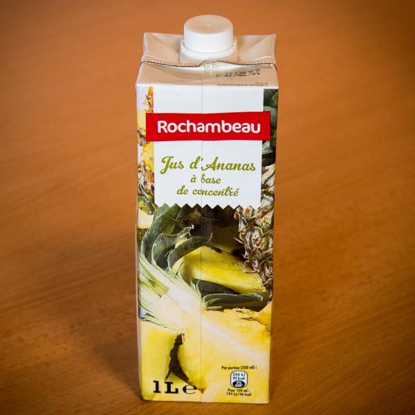 Jus d’ananas rochambeau 1l